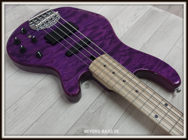 Preview: Lakland Skyline 55-02 Deluxe, Translucent Purple Gloss